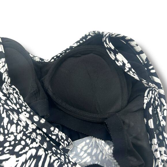 NEW Swim Solutions flyaway tankini swimsuit 10 Black High Waist Bottoms beyond - Picture 13 of 15